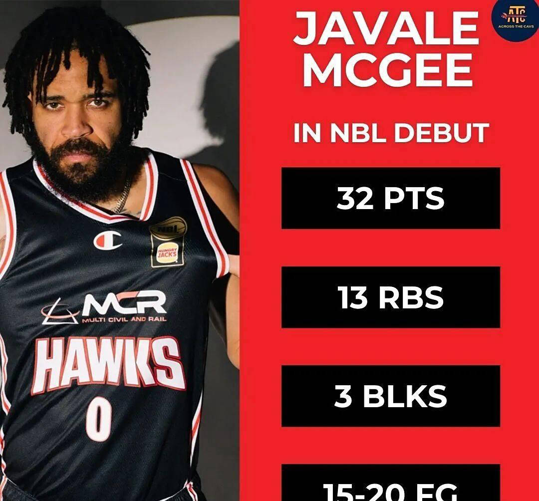 NBL首秀惊艳!前NBA总冠军中锋麦基狂砍32分13篮板3盖帽